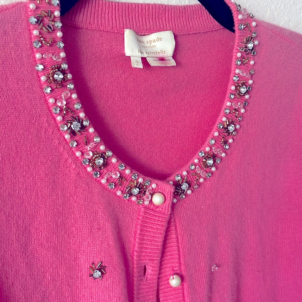 Kate spade wool chashmere sweater size S pink - Picture 2 of 11